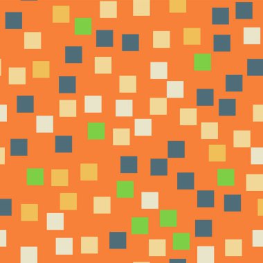 Desen turuncu geometrik arka plana Mindblowing rasgele kareler geometrik soyut kareler