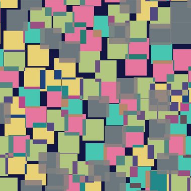 Desen derin mavi geometrik arka plan çok güzel rasgele kareler geometrik soyut kareler