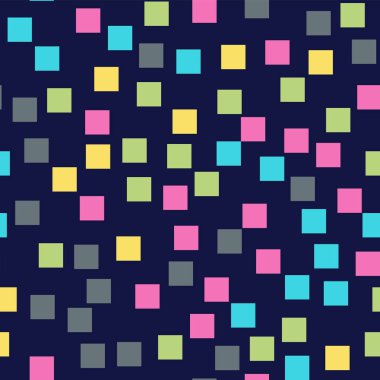 Desen derin mavi geometrik arka plan harika rasgele kareler geometrik soyut kareler