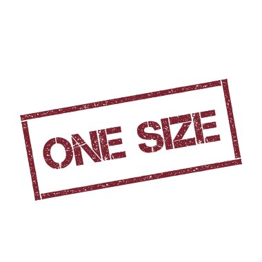 Bir boyut dikdörtgen damga dokulu kırmızı mühür ile izole beyaz arka plan vektör üzerinde metin