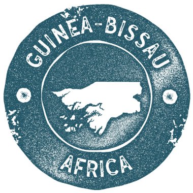 Guineabissau harita vintage damga Retro tarzı el yapımı etiketi Guineabissau rozet veya öğe için