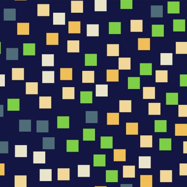 Soyut desen derin mavi geometrik arka plan parlak rasgele kareler geometrik kaotik kareler