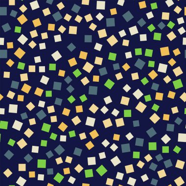 Soyut desen derin mavi geometrik arka plan Yüce rasgele kareler geometrik kaotik kareler