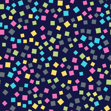 Desen derin mavi geometrik arka plan fantastik rasgele kareler geometrik soyut kareler