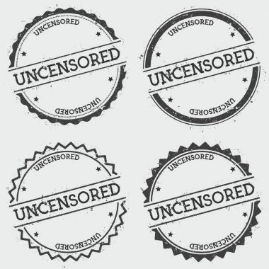 Beyaz arka planda Grunge hipster mühür metin mürekkep ile yuvarlak izole sansürsüz Insignia damgası