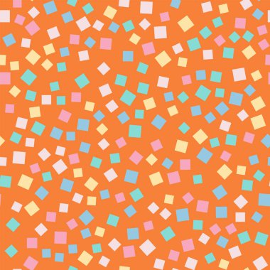 Kareler desen turuncu geometrik arka plana Amazing rasgele kareler kaotik geometrik soyut