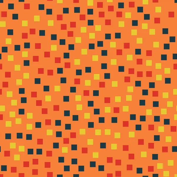 Soyut desen turuncu geometrik arka plan benzersiz rastgele kareler geometrik kaotik kareler