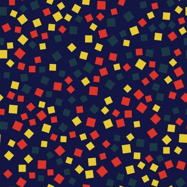 Soyut desen derin mavi geometrik arka plan nadir rasgele kareler geometrik kaotik kareler