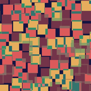 Desen derin mavi geometrik arka plan unutulmaz rasgele kareler geometrik soyut kareler