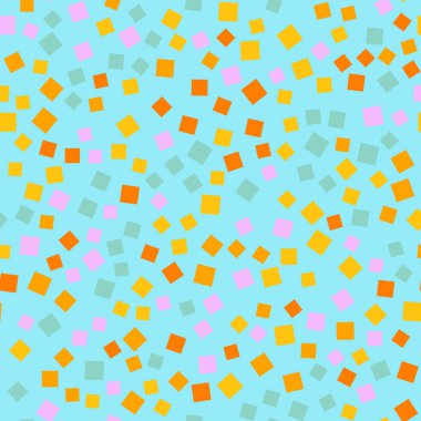 Soyut kareler mavi geometrik arka plan benzersiz rastgele kareler geometrik kaotik dekor desen