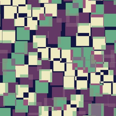 Desen derin mavi geometrik arka plan muhteşem rasgele kareler geometrik soyut kareler