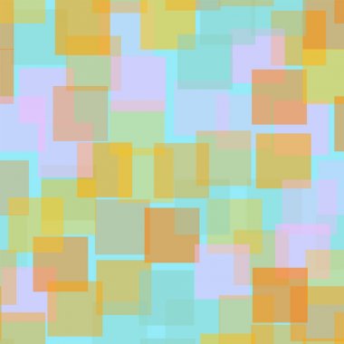 Soyut kareler mavi geometrik renkli sevimli rasgele kareler geometrik kaotik dekor desen