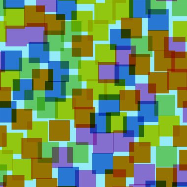 Kareler desen mavi geometrik arka plan güzel rasgele kareler kaotik geometrik soyut