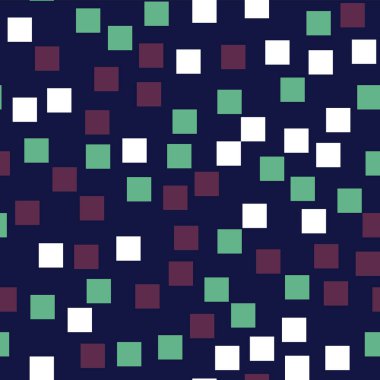 Soyut desen derin mavi geometrik arka plan zarif rasgele kareler geometrik kaotik kareler