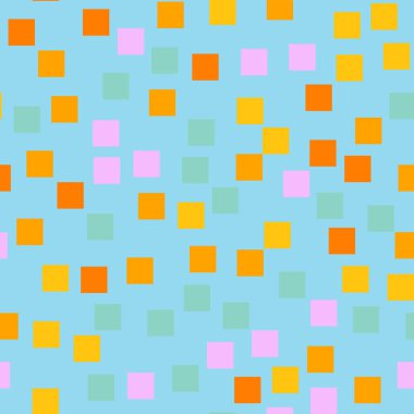 Kareler desen açık mavi geometrik renkli takdire değer rasgele kareler geometrik soyut