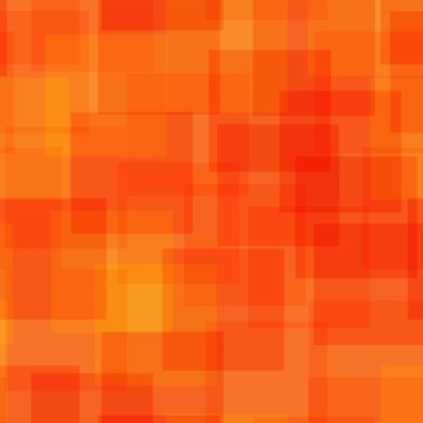 Soyut kareler turuncu geometrik arka plana çarpıcı rasgele kareler kaotik geometrik desen