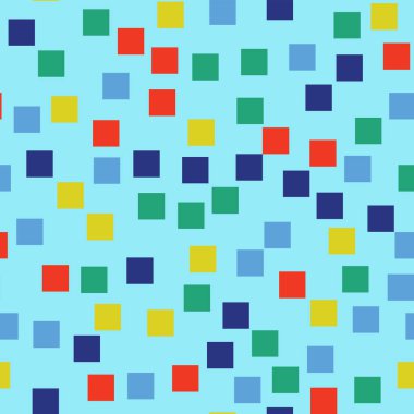 Soyut kareler mavi geometrik arka plan çarpıcı rasgele kareler kaotik geometrik desen