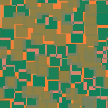 Soyut desen turuncu kareler geometrik arka plan oldukça rasgele kareler geometrik kaotik