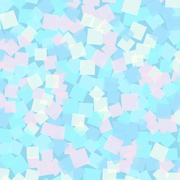 Padrão de quadrados abstratos Fundo geométrico azul claro Quadros aleatórios glamourosos Geométricos —  Vetores de Stock