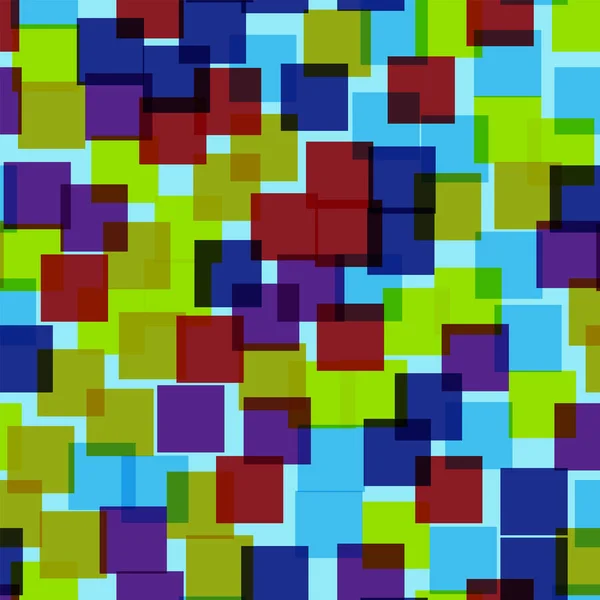 Abstrakcyjne kwadraty wzór niebieskie tło geometrycznych wciągające losowe kwadratów geometryczne chaotyczne — Wektor stockowy