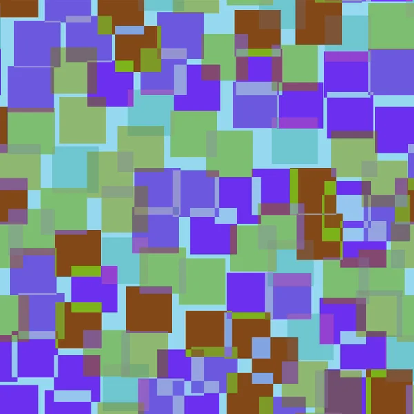 Abstraktní čtverce vzor světle modré geometrické pozadí Appealing náhodné čtverce geometrický — Stockový vektor