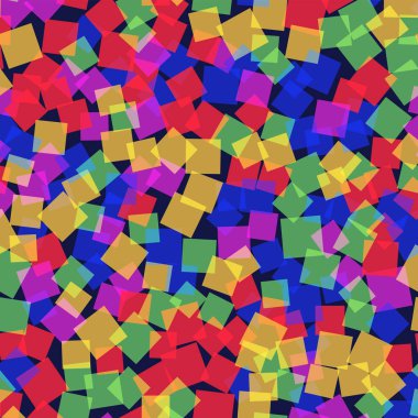 Soyut desen derin mavi geometrik arka plan nadir rasgele kareler geometrik kaotik kareler