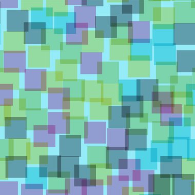 Soyut kareler mavi geometrik arka plan şaşırtıcı rasgele kareler kaotik geometrik desen