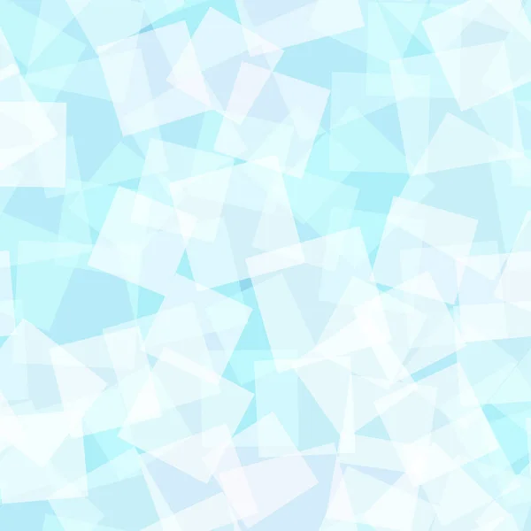 Vierkanten patroon licht blauwe geometrische achtergrond Charming willekeurige pleinen meetkundige abstract — Stockvector