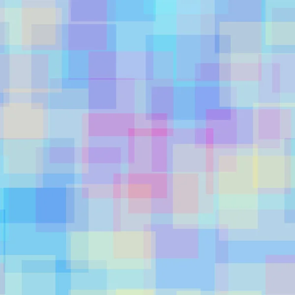 抽象的正方形图案浅蓝色几何背景罕见随机正方形几何混沌 — 图库矢量图片
