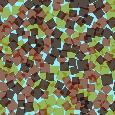 Soyut kareler mavi geometrik arka plan fantastik rasgele kareler kaotik geometrik desen