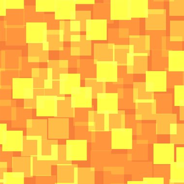 Soyut kareler turuncu geometrik arka plana memnuniyet rasgele kareler kaotik geometrik desen