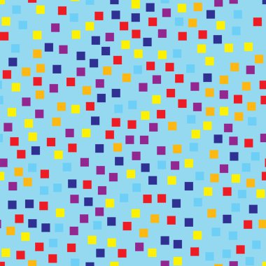 Kareler desen açık mavi geometrik renkli nefis rasgele kareler geometrik soyut