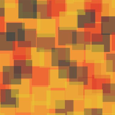 Soyut desen turuncu geometrik arka plan büyük rasgele kareler geometrik kaotik kareler