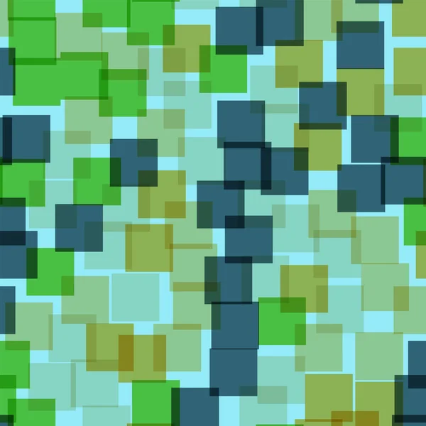 Abstrakcyjne kwadraty wzór niebieskie tło geometrycznych wspaniała losowe kwadratów geometryczne chaotyczne — Wektor stockowy
