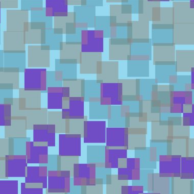 Kareler desen açık mavi geometrik renkli Sightly rasgele kareler kaotik geometrik soyut