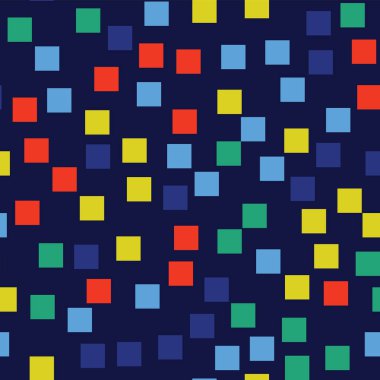 Desen derin mavi geometrik arka plan olağanüstü rasgele kareler geometrik soyut kareler