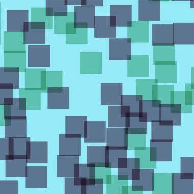 Soyut desen mavi geometrik arka plan manyetik rasgele kareler geometrik kaotik kareler