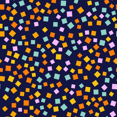 Desen derin mavi geometrik arka plan nefes kesen rastgele kareler geometrik soyut kareler