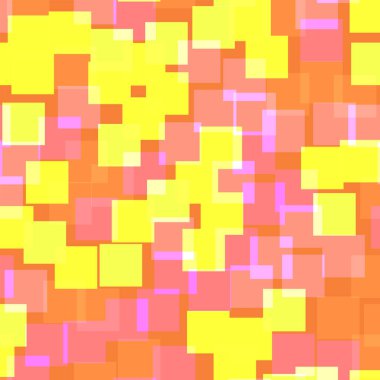 Soyut desen turuncu geometrik arka plan güzel rasgele kareler geometrik kaotik kareler