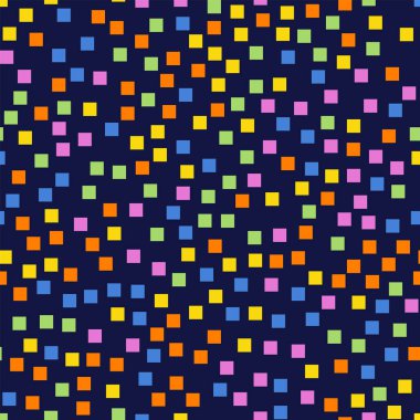 Soyut desen derin mavi geometrik arka plan hassas rasgele kareler geometrik kaotik kareler