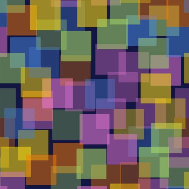 Soyut desen derin mavi geometrik arka plan çekici rasgele kareler geometrik kaotik kareler