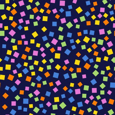 Soyut desen derin mavi geometrik arka plan nadir rasgele kareler geometrik kaotik kareler