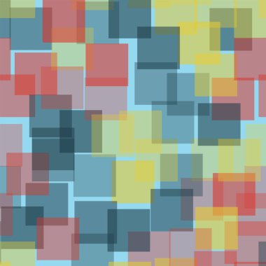 Kareler desen açık mavi geometrik renkli Yüce rasgele kareler kaotik geometrik soyut