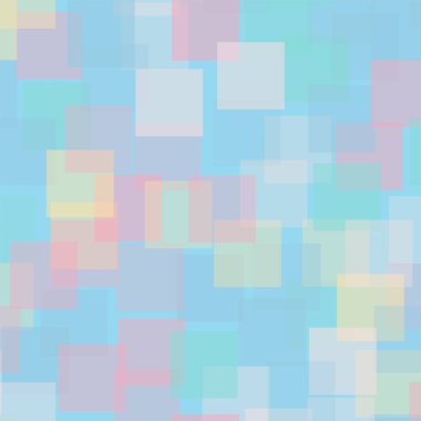 Kareler desen açık mavi geometrik renkli fantastik rasgele kareler geometrik soyut