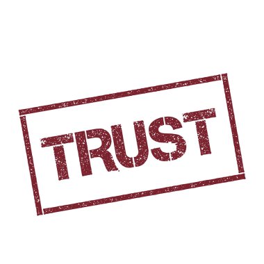 Beyaz arka plan vektör izole metin ile dikdörtgen damga dokulu kırmızı mühür güven