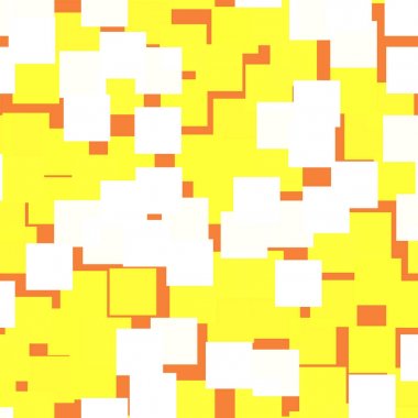 Kareler desen turuncu geometrik arka plana şaşılacak rasgele kareler kaotik geometrik soyut