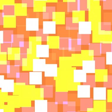 Soyut desen turuncu geometrik arka plana Sightly rasgele kareler geometrik kaotik kareler