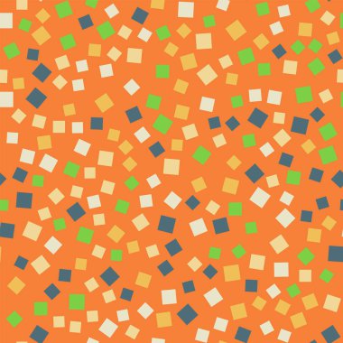 Soyut desen turuncu geometrik arka plan hassas rasgele kareler geometrik kaotik kareler