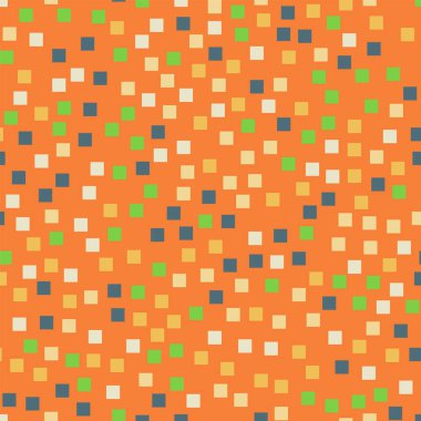 Kareler desen turuncu geometrik arka plana görkemli rasgele kareler kaotik geometrik soyut