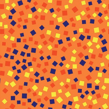 Soyut kareler turuncu geometrik arka plan güzel rasgele kareler geometrik kaotik dekor desen